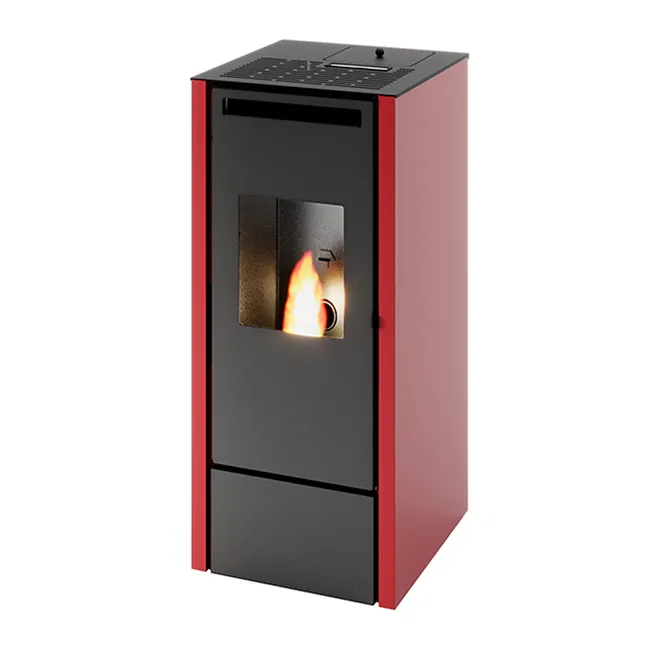 media-92 Poêle à pellets ventilé PUNTO FUOCO Edda 11 KW rouge – Image 1